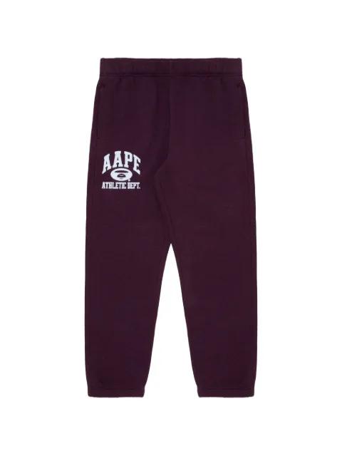 printed track pants by BAPE