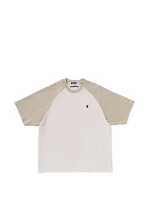 raglan-sleeve logo-patch T-shirt by BAPE