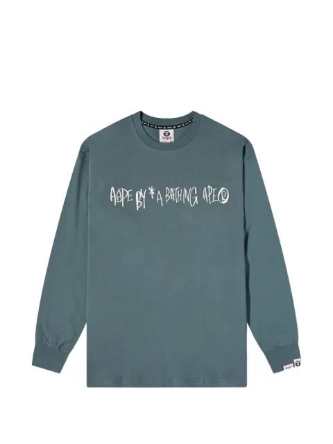 record logo long sleeve sweatshirt by BAPE