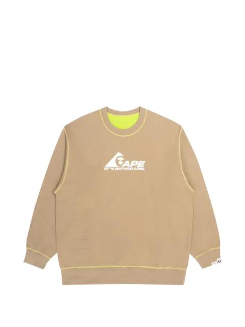reversible logo-print sweatshirt by BAPE