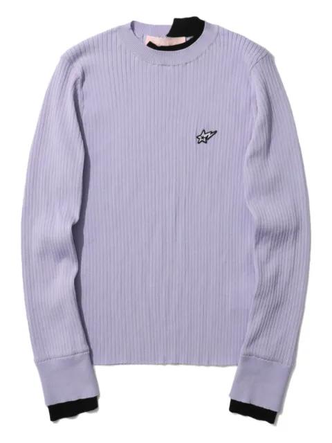 ribbed star-embellished sweater by BAPE