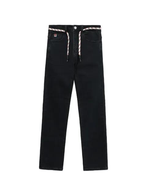 rope-belt straight-leg jeans by BAPE