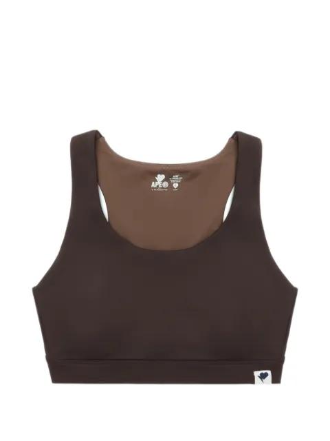scoop-neck sport bra by BAPE