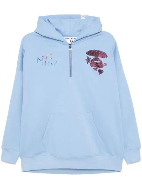 sequin-embellishment hoodie by BAPE