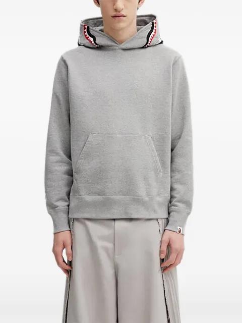 shark-print hoodie by BAPE