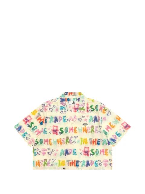 short-sleeve graphi-printc shirt by BAPE