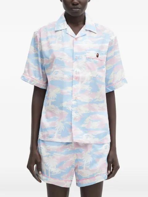 short-sleeve pocket patterned shirt by BAPE