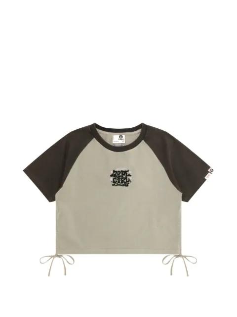 short-sleeve side-tie T-shirt by BAPE