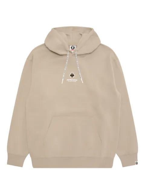 sleeve logo-detail hoodie by BAPE