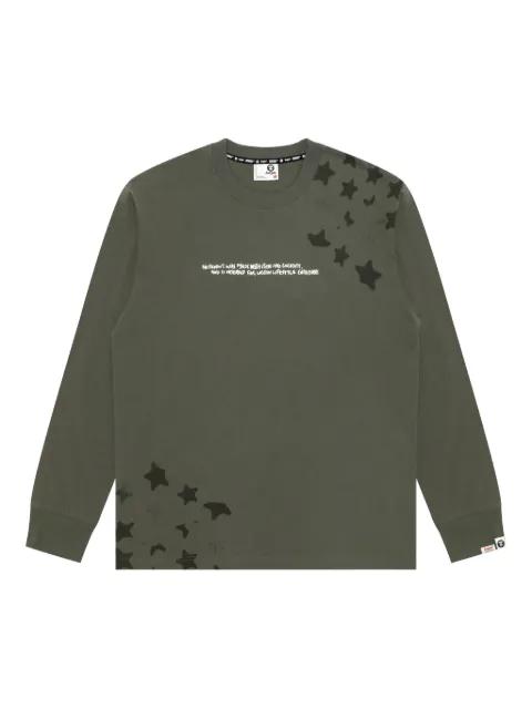 star camouflage long-sleeved sweatshirt by BAPE