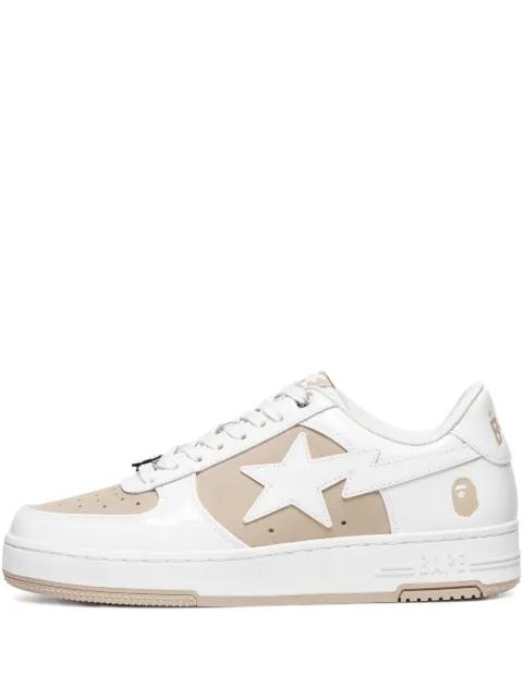 star-patch leather sneakers by BAPE