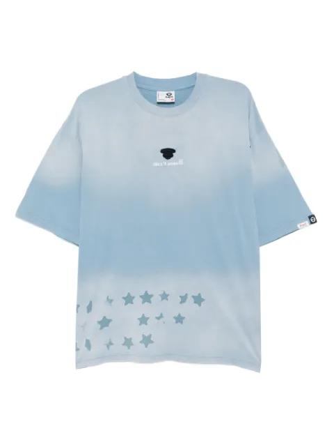 star-print tie-dye t-shirt by BAPE
