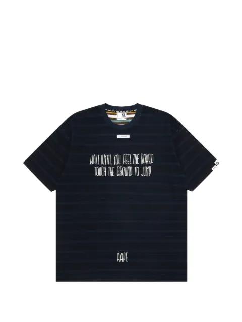 striped T-shirt by BAPE