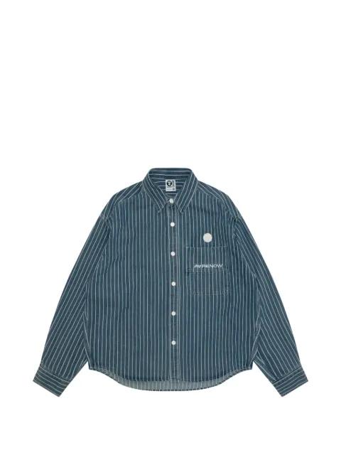 striped pocket shirt by BAPE