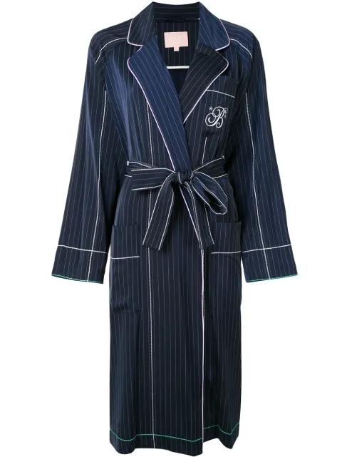 striped wrap-style jacket by BAPE