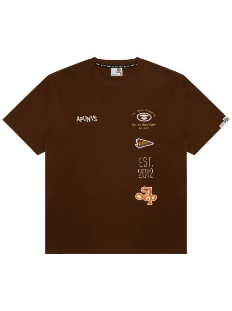 text-print T-shirt by BAPE