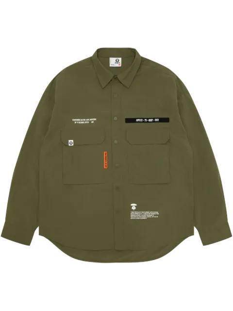 text-print shirt by BAPE