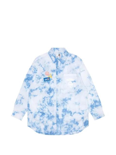 tie-dye graphic shirt by BAPE