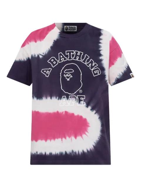tie-dye logo T-shirt by BAPE