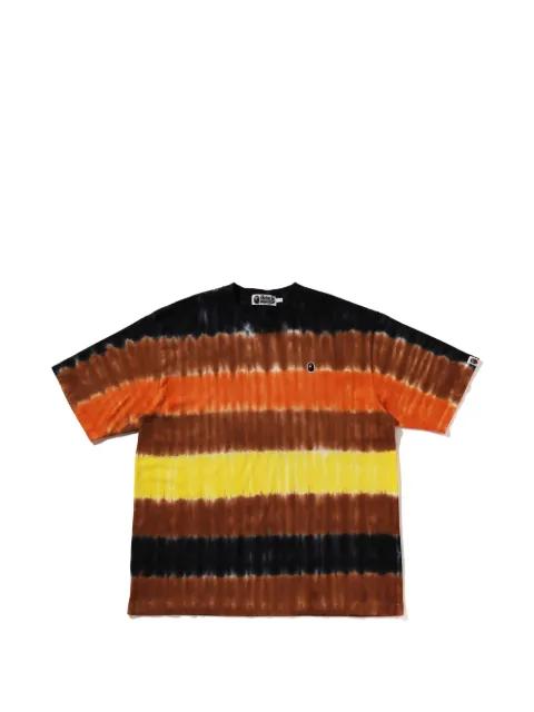 tie-dye logo-patch T-shirt by BAPE