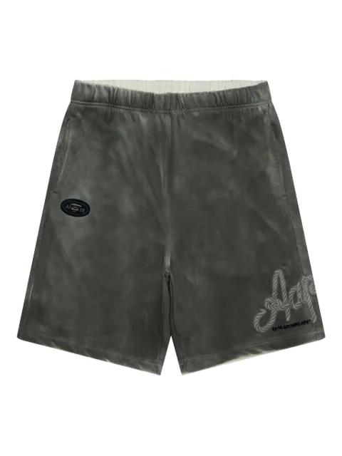 tie-dye print shorts by BAPE