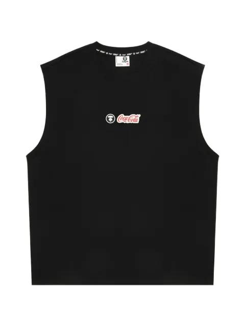 x Coca-Cola logo-patch tank top by BAPE