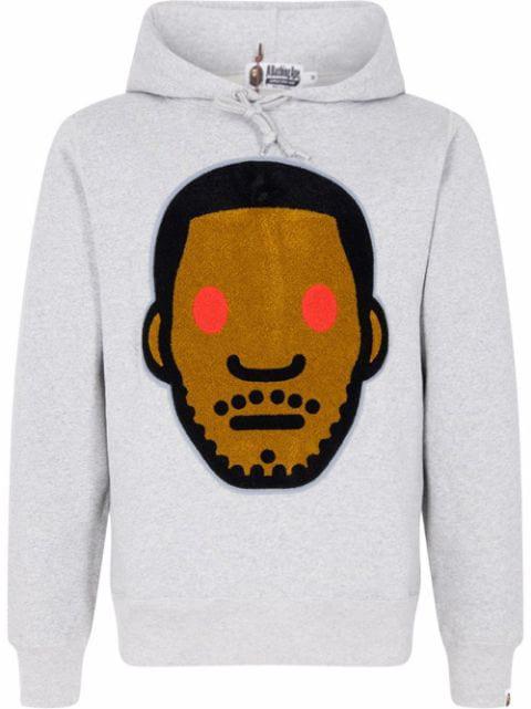 x Kid Cudi "Grey" pullover hoodie by BAPE