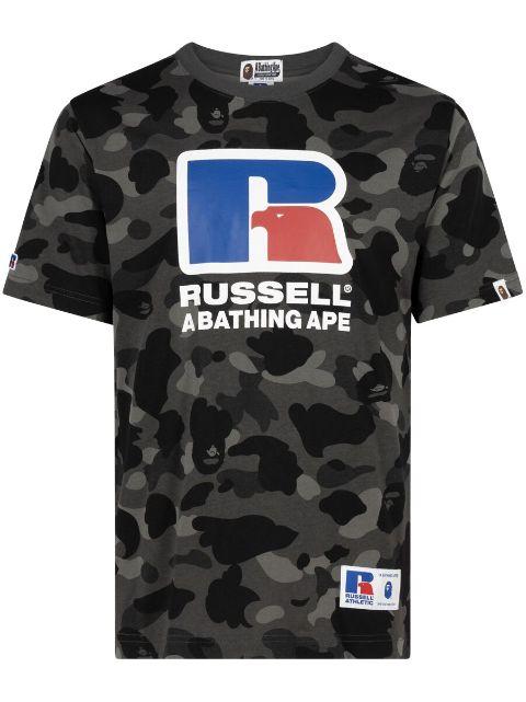 x Russell Athletic Color Camo T-shirt by BAPE