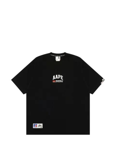 x Russell Athletic logo-print crew-neck T-shirt by BAPE