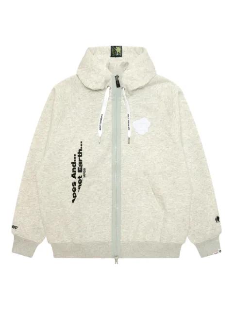 zip-fastening hoodie by BAPE