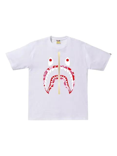 zip shark short-sleeve T-shirt by BAPE