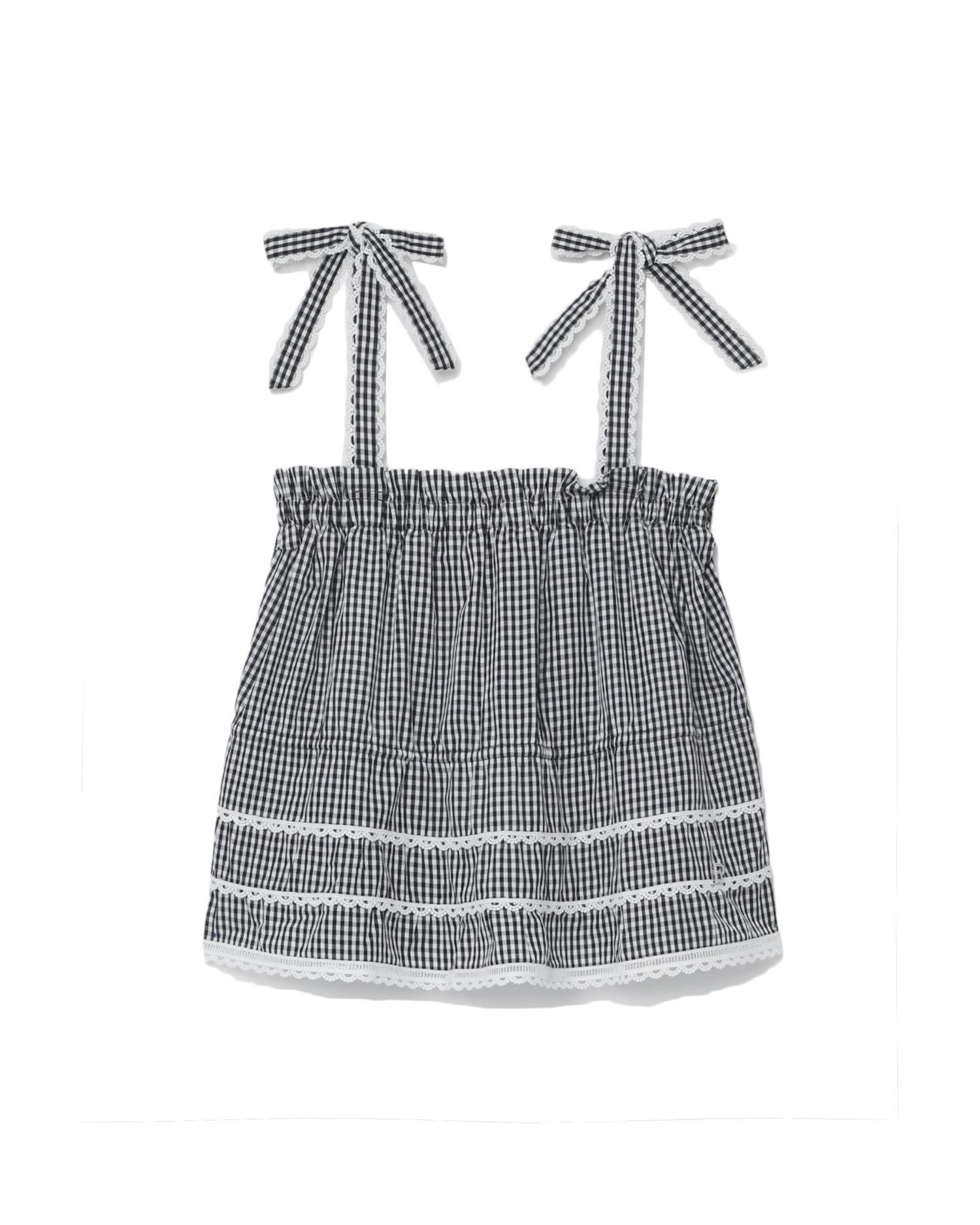 Check strap sleeveless top by BAPY
