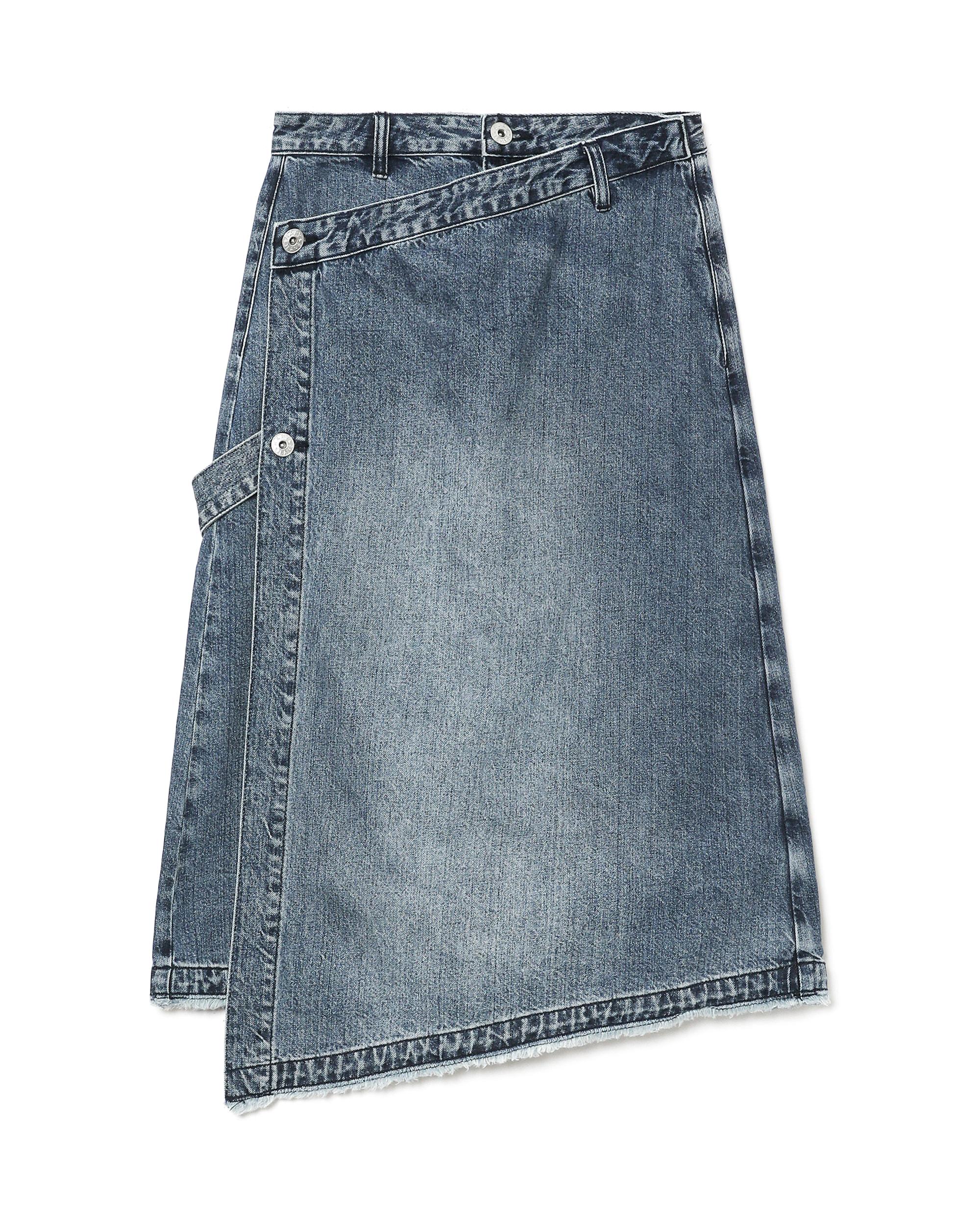 Denim wrap skirt by BAPY