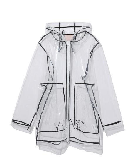 Transparent rain jacket by BAPY