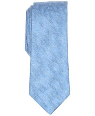 Men's Melange Chevron Solid Tie by BAR III