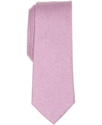 Men's Melange Chevron Solid Tie by BAR III