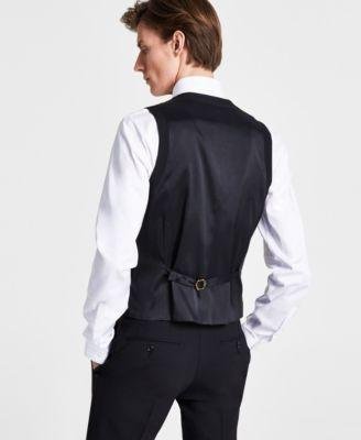 Men's Slim-Fit Faille-Trim Tuxedo Vest by BAR III