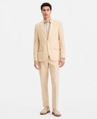 Men's Slim-Fit Linen-Blend Suit Separates by BAR III