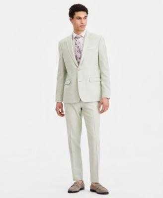 Men's Slim-Fit Linen-Blend Suit Separates by BAR III