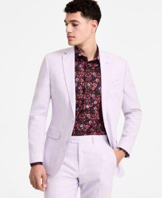 Men's Slim-Fit Linen Suit Jacket, Exclusively at Macy's by BAR III Men's Slim-Fit Linen Suit Jacket, Exclusively at Macy's by BAR III