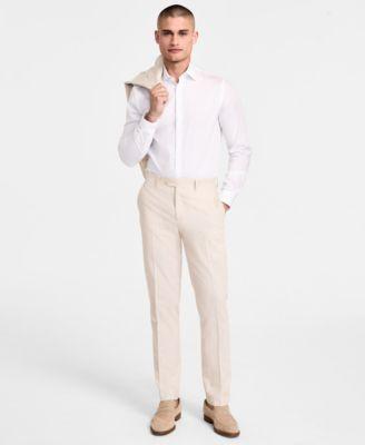 Men's Slim-Fit Linen Suit Pants, Exclusively at Macy's by BAR III Men's Slim-Fit Linen Suit Pants, Exclusively at Macy's by BAR III