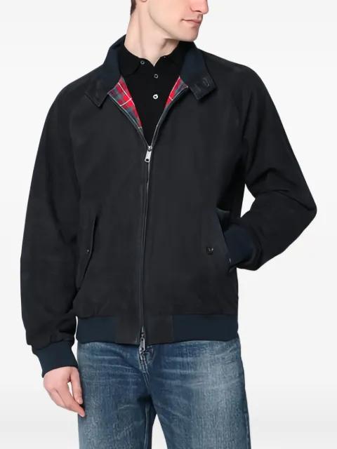 G9 suede zip-up jacket by BARACUTA