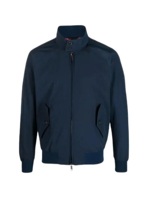 funnel-neck raglan-sleeve jacket by BARACUTA