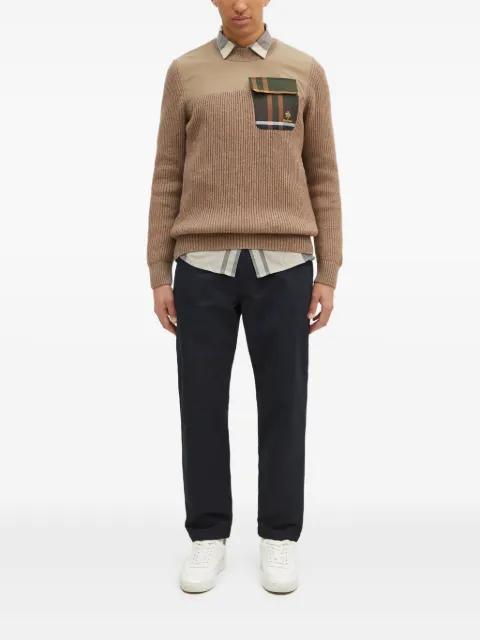 x Barbour Miller ribbed panelled-pocket jumper by BARACUTA