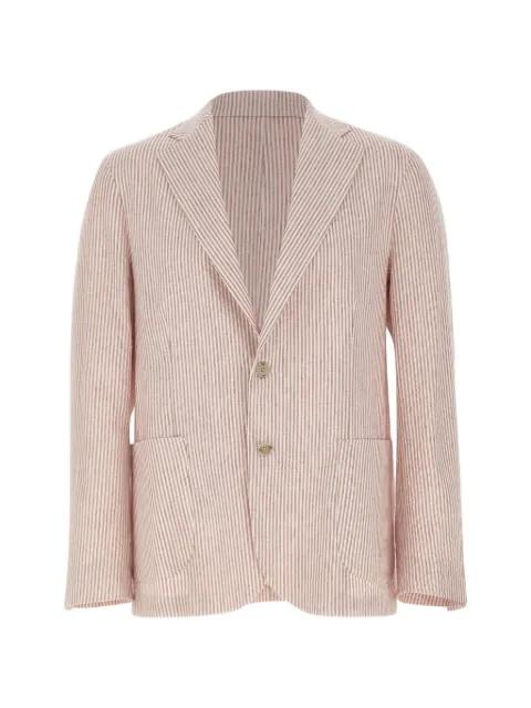 Easy J striped patch-pocket blazer by BARBA