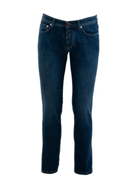 Five cotton-blend jeans by BARBA