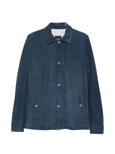SJ Tyler button suede jacket by BARBA