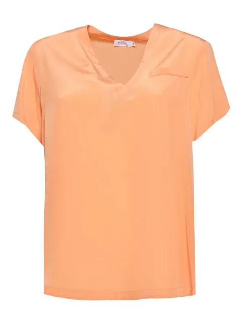V-neck short-sleeved blouse by BARBA
