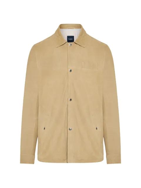 button suede jacket by BARBA
