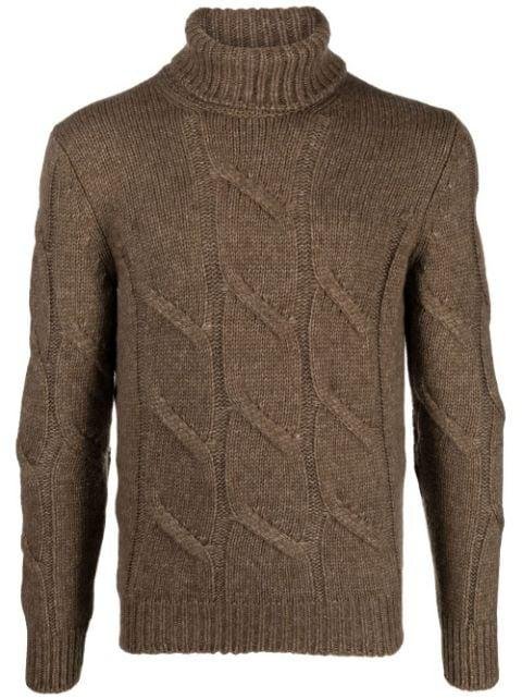 cable knit jumper by BARBA